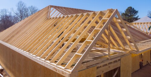 Roof of a New Construction Home
